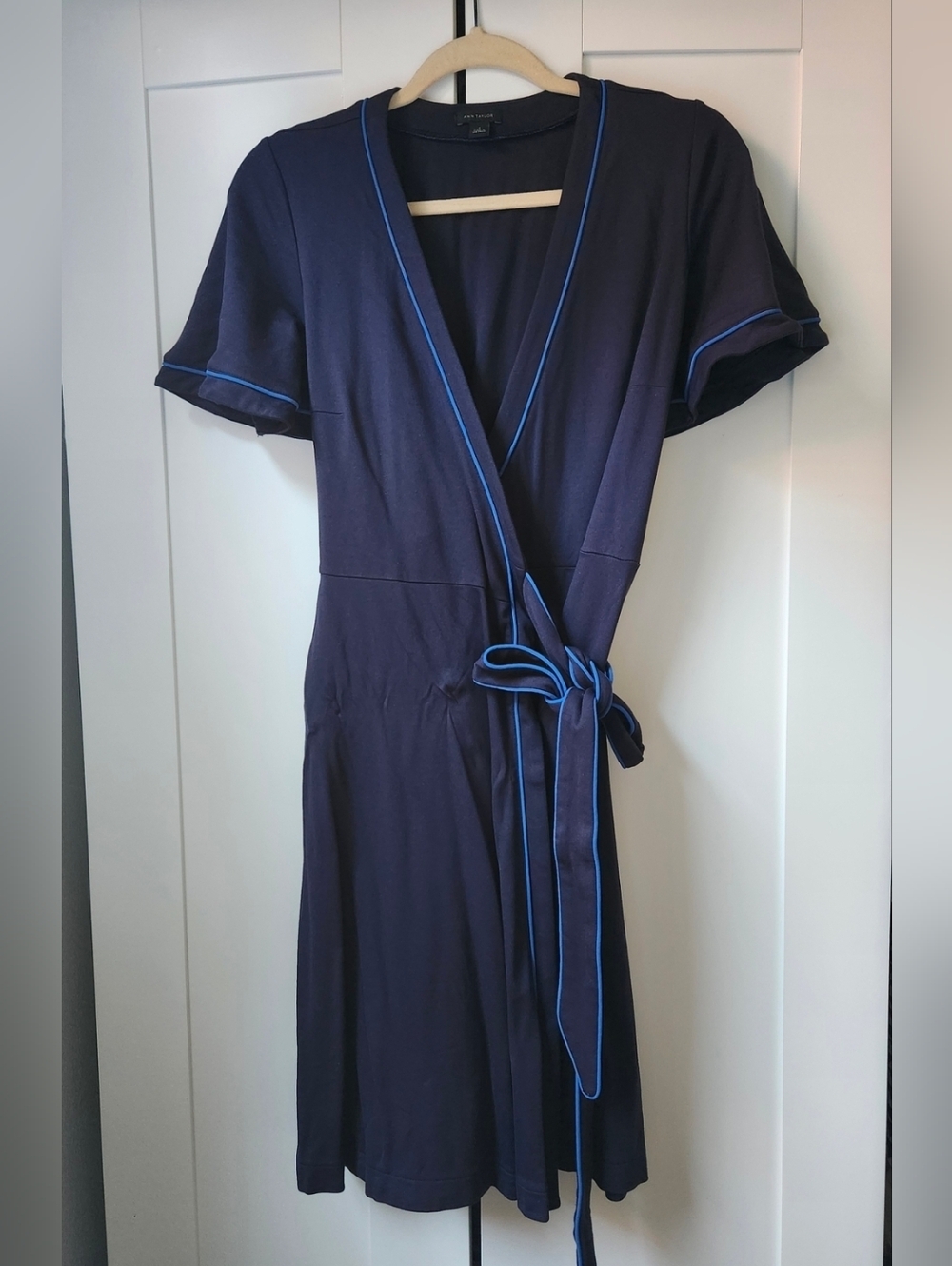 Ann Taylor Navy Wrap Dress